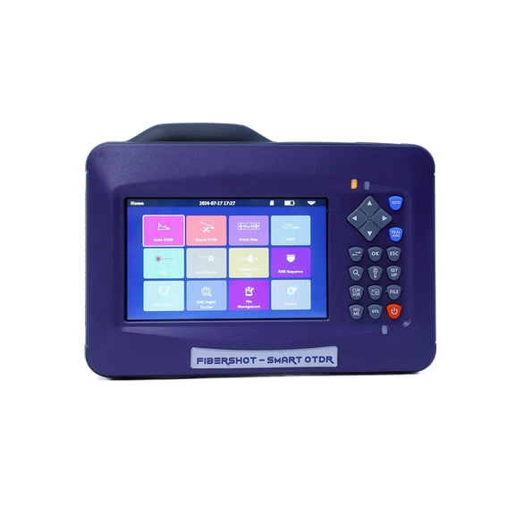Fibershot Mini OTDR D35 – 1310nm/35dB & 1550nm/33dB, 5" Touchscreen Fiber Tester with OPM/OLS/VFL/FLM/RJ45, FC/UPC – Router Locator & Cable Tracer Tool
