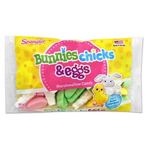 Bunnies Chicks & Eggs Marshmallow Candy (Pack of 8)
