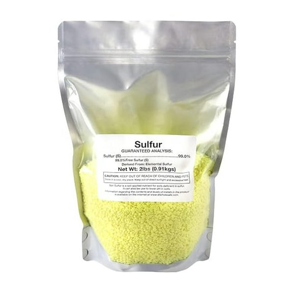 Sulfur Bag 2lb Organic Plant Fertilizer, Garden Planting Soil Food for Vegetable Garden, , OMRI Certified