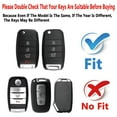 thumbnail image 4 of Yuebutor Key Fob Cover Case Compatible with Kia Sorento Sportage Rio Soul Forte Optima Carens Picanto Accessories Shell Protector, 4 of 7