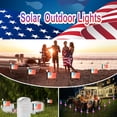 thumbnail image 2 of Toopower Waterproof Solar Powered Outdoor Pathway Lights, 4 LED Flagpole Lights for Backyard, Patio, Garden, 2-Pack, 2 of 9