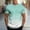 #Light Blue, variant on DPTALR Men's Fashion Gradient Striped Print Round-Neck Short-Sleeve Casual Sport T-shirt,Green, XL