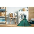 thumbnail image 2 of Ahgly Tapis Rond Lavable en Machine Intérieur Transitionnel Moyen Vert Sarcelle, 3 Pieds Rond, 2 of 7