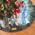 thumbnail image 2 of Falda para árbol de Navidad de Rick y Morty, suave y divertida, decoración navideña navideña de granja de 30", 2 of 4