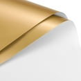 thumbnail image 1 of Unique Bargains Double Sided Color Flower Wrapping Paper White+Gold 22.8'x22.8' Waterproof 20 Pack, 1 of 5