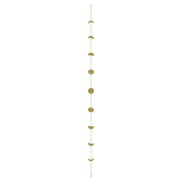 Moon Phase Wall Decor Moon Phase Hanging Garland Moon Bohemian Wall Art Boho Moon Hanging Ornaments With Metal Copper Chains For Wedding Party Home Wa