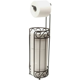 Inspired Living Toilet Paper Holder Reserve Stand Tower Holds 4 Standard Rolls In Oil Rubbed Bronze Warwick Ii Collection Walmart Com