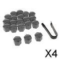 thumbnail image 1 of DYNWAVECA 3-4pack Car Wheel Nut Caps Auto Hub Screw Cover Lug Nur Cover 19mm Bolt Rims 4 Pcs, 1 of 9