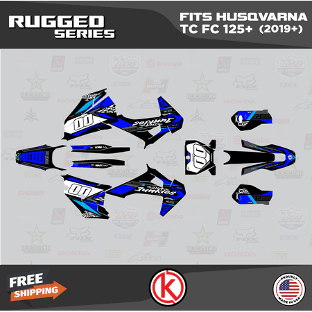 Kalair GFX Graphics Kit for Husqvarna TC125 TC250 FC250 FC350 FC450 (2019-2022) Rugged Series Kalair GFX Graphics Kit for Husqvarna TC125 TC250 FC250 FC350 FC450 (2019-2022) Rugged Series