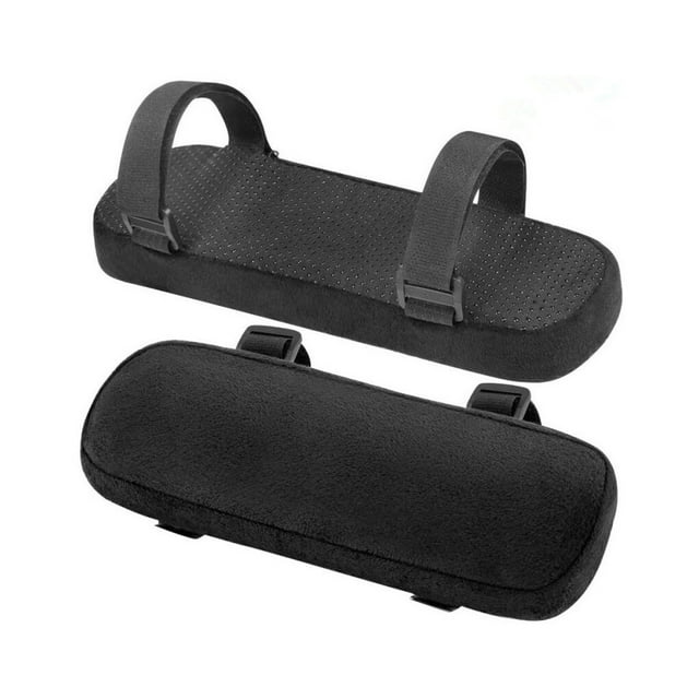 1 Pair Home Chair Armrest Furniture Stools Upgrade Modified Portable Adjustable Computer Stool Arm Elbow Support Cushion Arms Rest Pad Pillow Cover Black