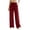 Red, variant on Kttectoa Pants for Women Wide Leg Drawsting Waist Loose Corduroy Pants Solid Fill Length with Pockets Casual Lounge Fall Winter