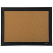 Quartet Home Décor Natural Cork Bulletin Board, 17" x 23", Ebony Frame