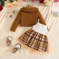 thumbnail image 4 of WXFAZCVU Girls Dress and Cardigan Sets 2 Piece Sleeveless Dress and Long Sleeve Cardigan Set Size 9-12 Months, 4 of 4
