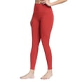 thumbnail image 4 of TWZH Women Solid Color Leggings Stretchy High Waist Yoga Pants, 4 of 6