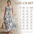thumbnail image 7 of Xixirimido Blue Toile Print Women Maxi Dresses Casual Summer Dresses Tank Long Flowy Sleeveless Sundresses with Pockets Beach Vacation Outfits, 3X-Large, 7 of 7