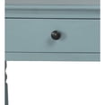 thumbnail image 3 of Benjara BM239362 35.5 in. 2 Drawer Console Table with Turned Legs, Light Blue, 3 of 5