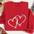 thumbnail image 4 of Valentine'S Sweatshirt For Women Cute Love Heart Shirts Casual Long Sleeve Valentine Sweat Shirts Fashion Tops, 4 of 6