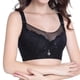 thumbnail image 3 of Gibobby Sujetador deportivo sin aros de talla grande para mujer Brasier mujer(Negro,44E), 3 of 5