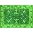 thumbnail image 1 of Ahgly Company Indoor Rectangle Oriental Green Industrial Area Rugs, 5' x 8', 1 of 4