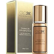 GLO24K 24k Gold Anti-Aging Serum with Vitamins C and E