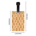 thumbnail image 4 of Luggage Tags for Suitcases, Pineapples Leather Bag Luggage Tags ID Label Tags Privacy Protection Travel Bag Labels, 4 of 6