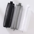 thumbnail image 1 of Estuches de malla transparente para lápices, paquete de 3 bolsas organizadoras multifuncionales para artículos de papelería, maquillaje y artículos esenciales de viaje, 1 of 5