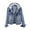Light blue, variant on Dezsed Women's Denim Jean Jacket Fashion Women Plus Velvet Long-sleeve Slim-fit Hooded Jacket Denim Blouse Coat Navy XL