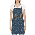 thumbnail image 3 of Fuzoiu Winter Blue Forest Deer Print Kitchen Cooking Aprons,Kitchen Cooking BBQ Aprons,Chef Apron with 2 Pockets for Men Women,Art Aprons for Painting Pottery Ceramics, 3 of 7