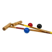 Gener8 Wood 6 Player Croquet Lawn Game Set (24 Pieces)