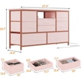 thumbnail image 3 of Jojoka 8-cajón LED cómoda mesa de TV con power outlet, suitable para 55\, 3 of 7