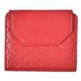 thumbnail image 1 of Cartera delgada de cuero de PU para mujer Cartera de acordeón Titular de la tarjeta de crédito Bolsillo para monedas con cremallera, 1 of 5
