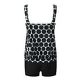 thumbnail image 4 of UPPADA Women Tankini Set Two Piece Padded Bathing Suits Swimsuit Ruched Tankini Top with Swim Brief 2pcs Swimwear Modest Bathing Suit Women'S Swimwear Clearance,Black,L, 4 of 7