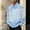 c01Blue, variant on USNSM (M-5XL) Plus Size Men Solid Color Fashionable Casual Loose Buttoned Long Sleeve Turndown Collar Blouse Shirts Blue M