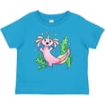 thumbnail image 3 of Inktastic Axolotl Unicorn with Rainbow Tail, Bubbles and Seaweed. Boys or Girls Baby T-Shirt, 3 of 5