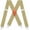 A/Khaki/Clip, variant on 2 inch Suspenders For Men Heavy Duty With Clips X-Back Elastic Adjustable Brace