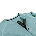 thumbnail image 4 of pstuiky mangas largas para hombre, Camisa informal de manga larga con cuello redondo y botones de color liso para hombre camisetas de hombre s, 4 of 8