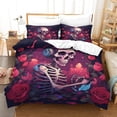 thumbnail image 1 of Human Skeleton Printed Duvet Cover Set Soft Microfiber Bedding Set for Adults Teenager Kids 3Pcs with Zipper Closure for Home Decoration (Game Controller, Double), 1 of 5