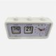 thumbnail image 1 of Mechanical Alarm Clock Novelty Flip Clock Desktop Digital Clock,White, 1 of 4