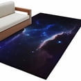 thumbnail image 2 of Area Rug for Living Room, Navy Blue Sky Non-Slip Indoor Large Carpet for Bedroom/Dining Room, Modern Art Stars Washable Low-Profile Rectangle Floor Mat Runner Rugs - 3 x 5 Ft, 2 of 7