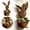 Bunny, variant on Weathered Metal Animal-Shaped Planter Pots Rustic Owl Design Succulent Cactus Holders Indoor Outdoor Farmhouse Yard Patio Decorative Flower Pots