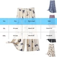 thumbnail image 3 of Warop Women's Pajama Pants with Elastic Waistband, Bow Print, Comfortable and Casual for Home and Daily Use, 3 of 9