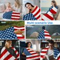 thumbnail image 5 of American Flag Cooling Blanket, Lightweight Breathable Summer Throw Blanket with Double Sided Cold Effect, Blue Red USA Flag Picnic Beach Blankets Bed Sheet for Hot Sleepers 40"x60", 5 of 8