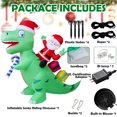 thumbnail image 3 of scurora 8Ft Christmas Inflatable Decorations, Santa Dinosaur Outdoor Inflatables, Santa Claus Riding Giant Dinosaur, Build-in 7 LED Lights Blow up for Christmas Party Outdoor Yard Lawn Decor, 3 of 7