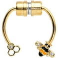 thumbnail image 2 of Body Candy Women Plated Hive Bee Magnetic Fake Clip On Nose Ring Non Pierced Septum Illusion Jewelry Nose Ring, 2 of 3