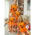 thumbnail image 6 of Biekopu Stripe Pumpkin Print O-Neck Long Sleeve Blouse+ Pyjama Trousers, 6 of 7