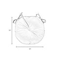 thumbnail image 5 of Palm Leaves White 15-inch Outdoor Round Bistro Chair Cushion (4-pack), 5 of 5