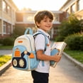 thumbnail image 6 of ibiyuan School Bag for Primary School for Ages 3rd 4th 5th 6th Lightweight Cartoon Double Shoulder Pack Soft Padded Back for Daily Outdoor Outings, 6 of 9