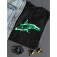 thumbnail image 3 of Dolphin Neon Shaped T-Shirt Women -Image by Shutterstock, Female 3X-Large, 3 of 4