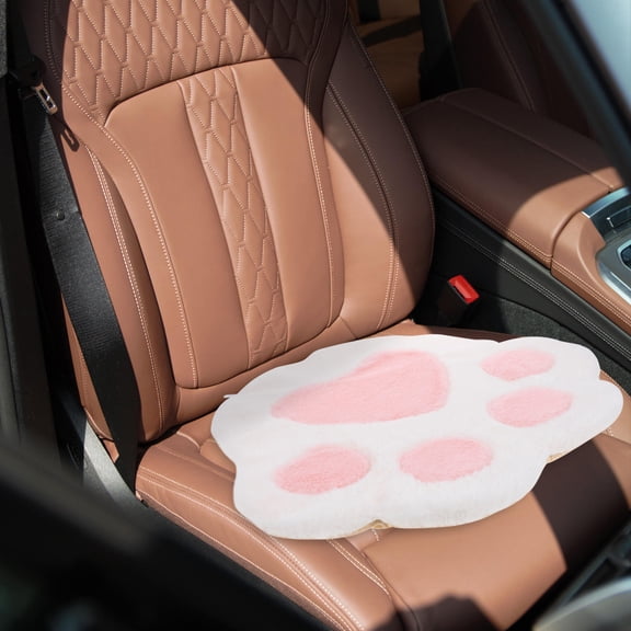 LOLIPPYY Plush Paw Seat Cushion Soft Warm Comfort Pad for Car and Home Use in Winter