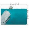 thumbnail image 2 of FINCIBO Super Size Rectangle Mouse Pad, Non-Slip X-Large Mouse Pad for Home, Office, and Gaming Desk, White Whale Moby Dick, 2 of 5